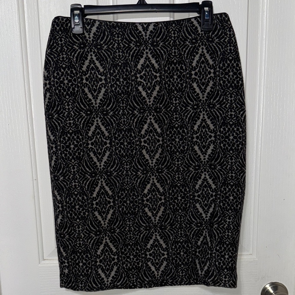 Talbots Elegant Black And Gray Patterned Women's … - image 1